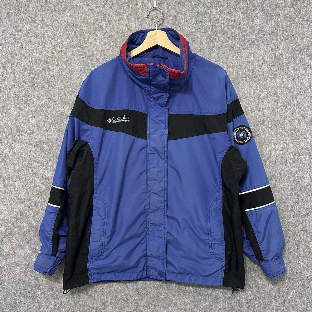 Vintage Columbia Sportswear Women's Medium Jacket Blue Purple 90s Y2K Outdoor